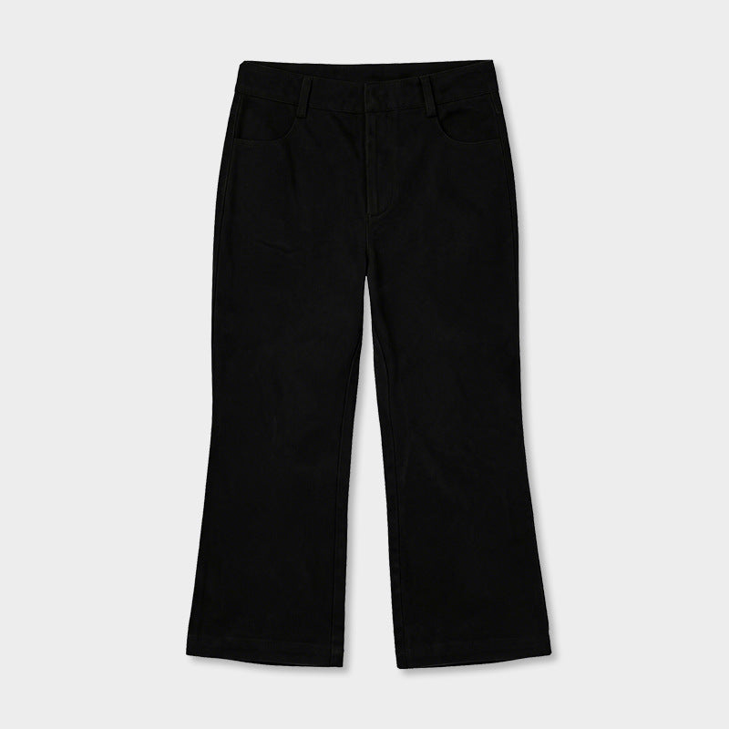 ハイウエストストレッチフレアパンツ｜7分丈・抜け感シルエット