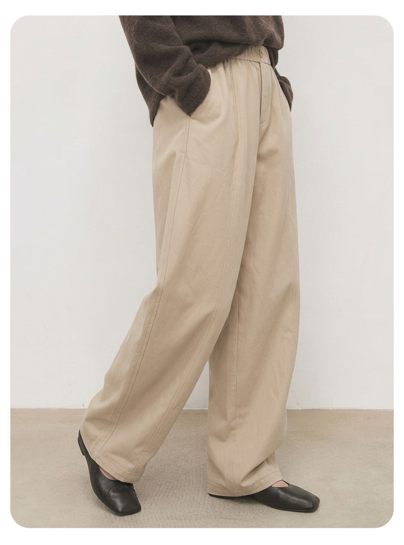 立体シルエット コットンパンツ｜コーディネート 1