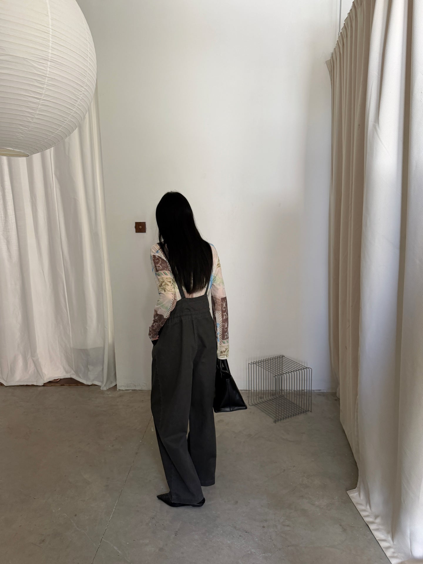 牛仔背带裤