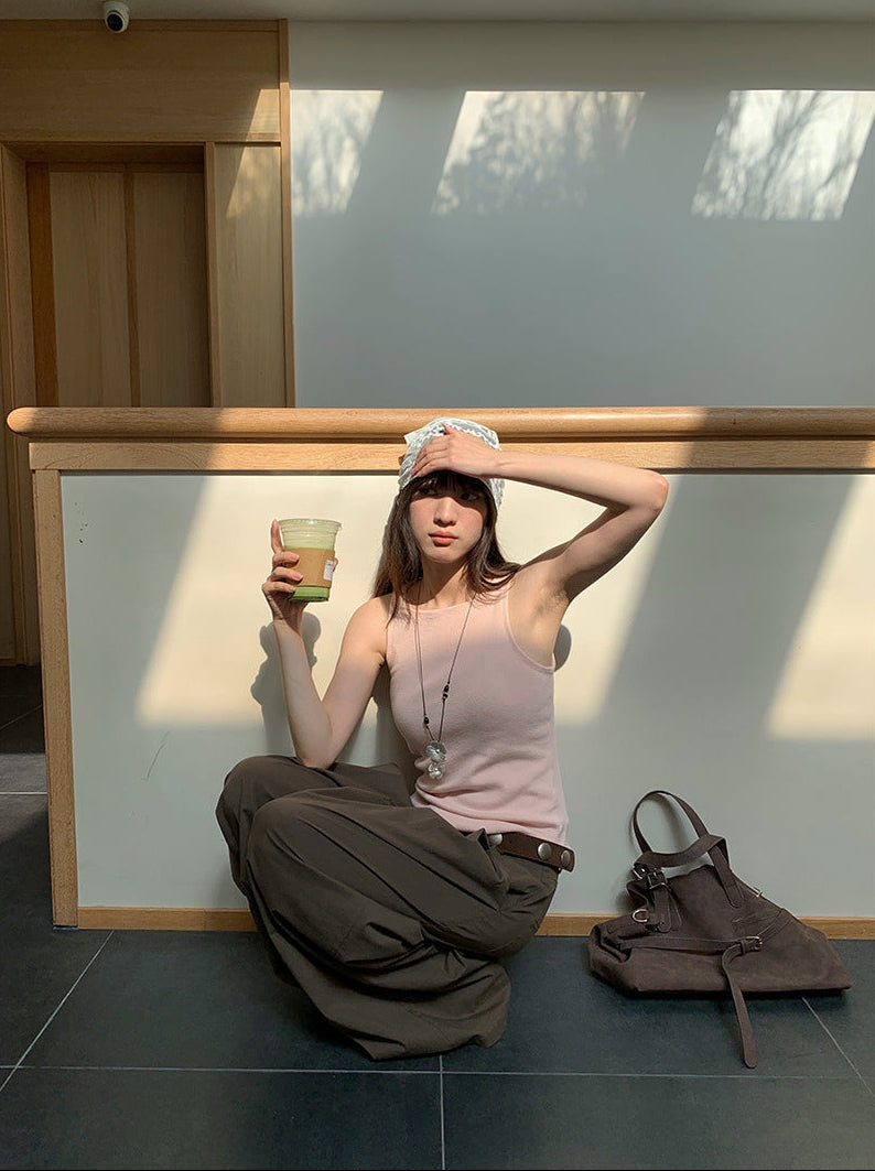 ゆるっと、きまる。プリーツワイドパンツ