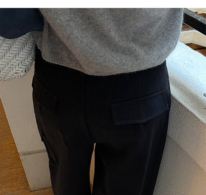 コットン100% カーゴワイドパンツ｜ドローコード付き 2WAY 大容量ポケット