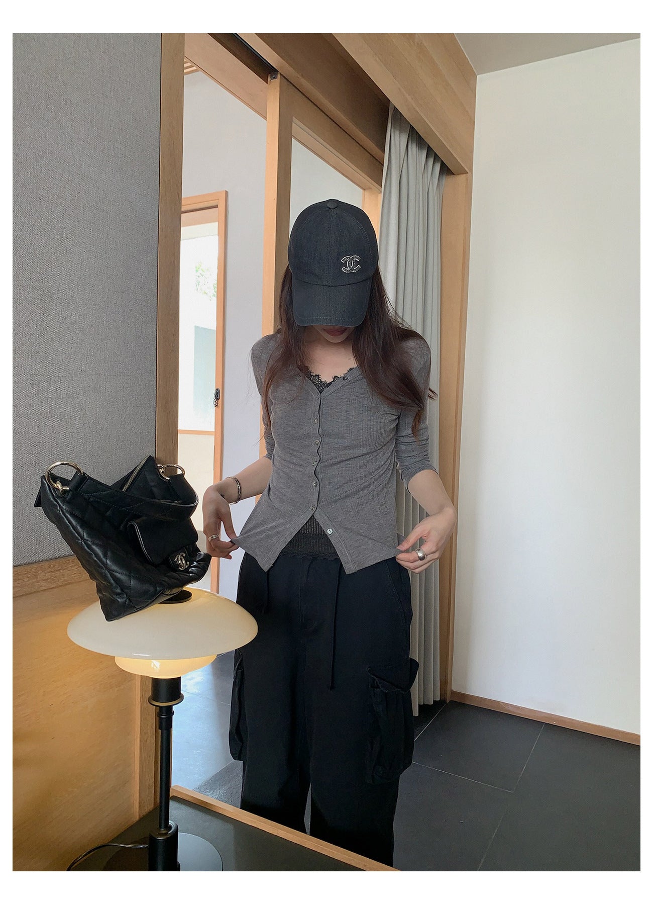 にじんで、きまる。ウールニットカーディガン