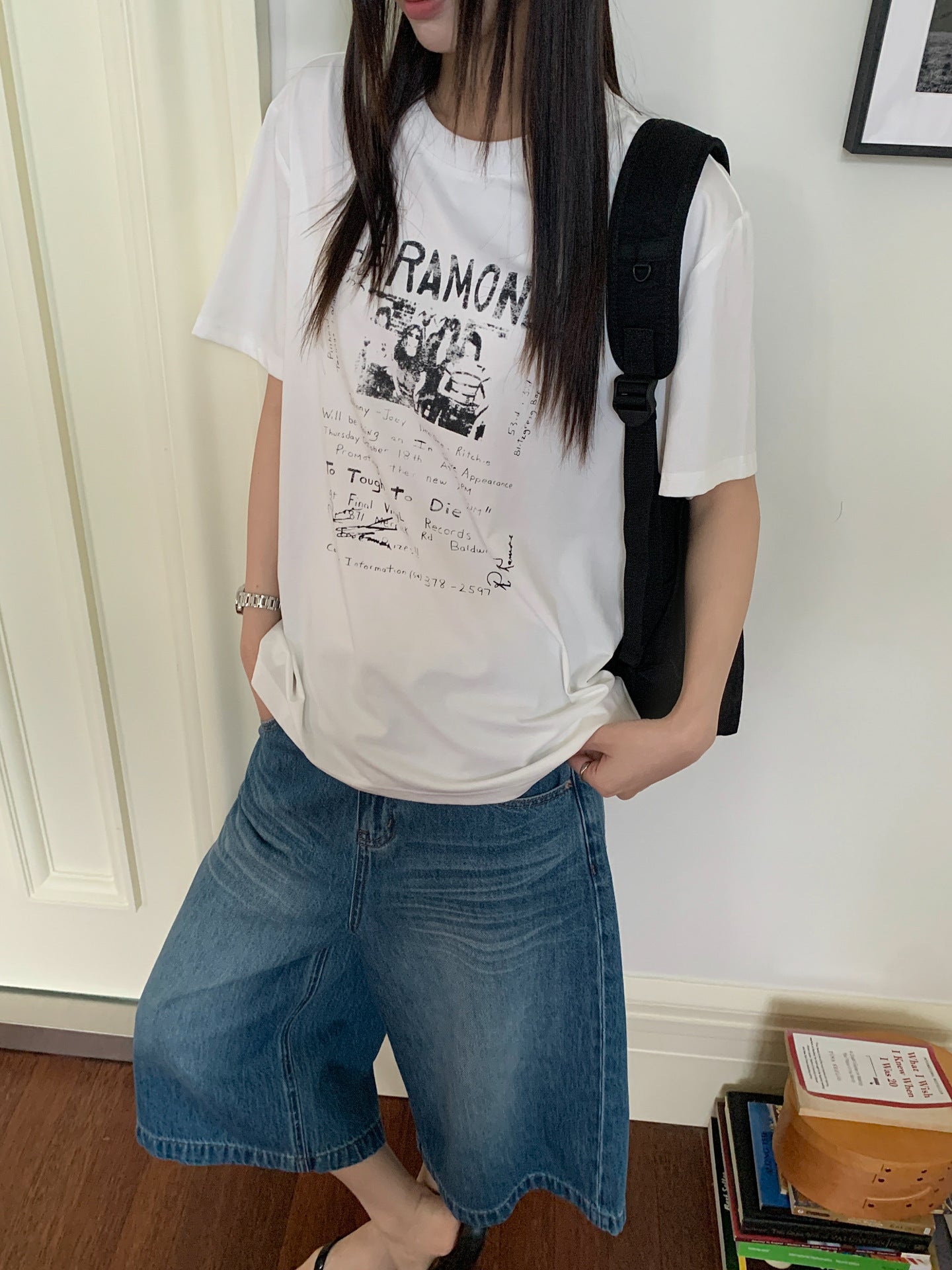 ヴィンテージバンドプリントTシャツ ホワイト | IROHI