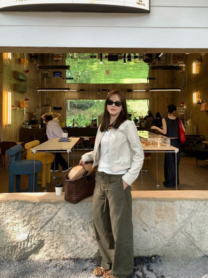 かたちが、かたる。コクーンシルエットドローコードパンツ｜100%コットン・立体シルエット・3色