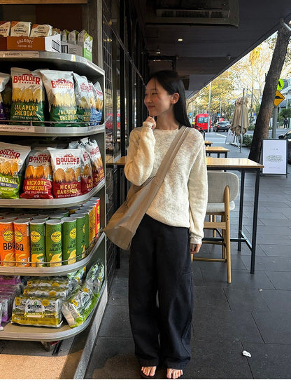 カーゴワイドパンツ｜ハイウエスト・スリムシルエット