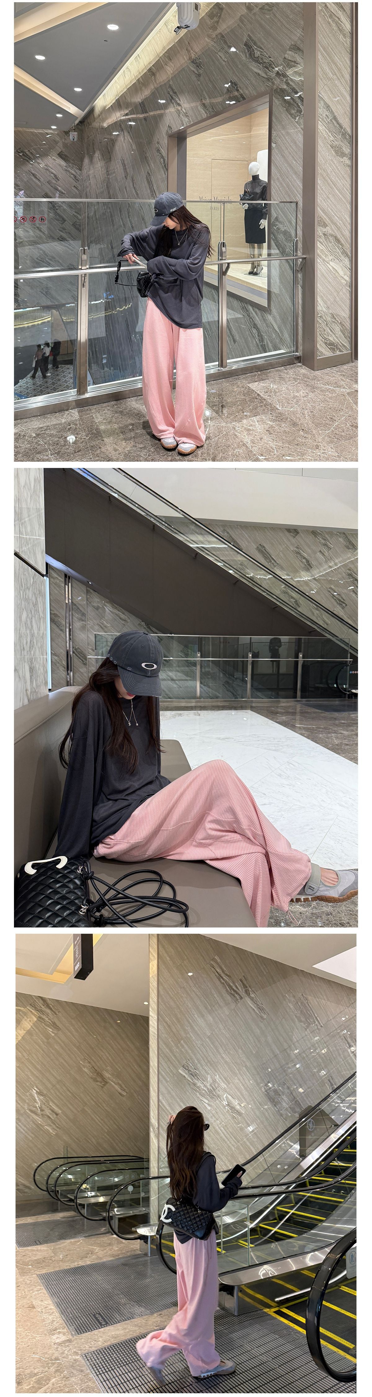 マスク肌感テンセル長袖Tシャツ｜シアー・やわらか・とろみシルエット
