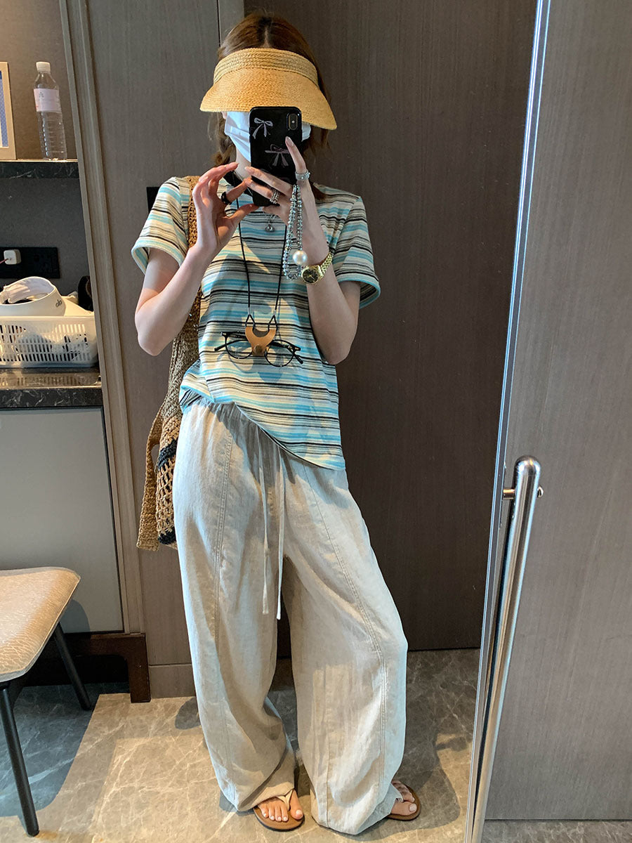 何度でも着たくなる。マルチボーダーTシャツ