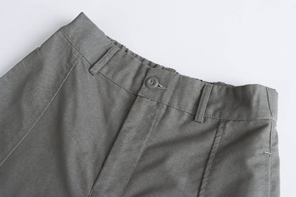 はくだけで、腦が長くなる。センタープレスワイドパンツ
