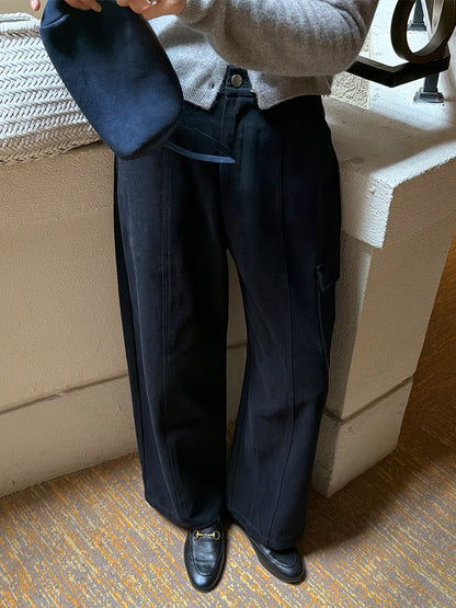 コットン100% カーゴワイドパンツ｜ドローコード付き 2WAY 大容量ポケット