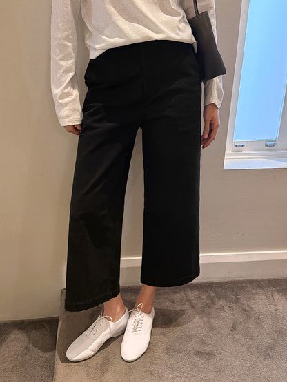 ストレッチストレートパンツ｜ハイウエスト・9分丈