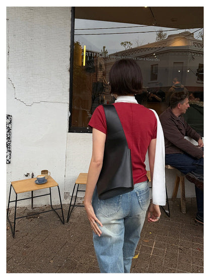 ベビーコットンクルーネックTシャツ｜正肩・スリムシルエット