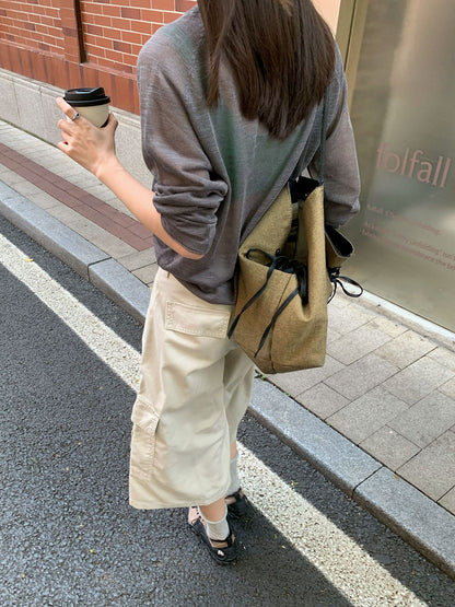 涼やかに、はく。カーゴクロップドパンツ