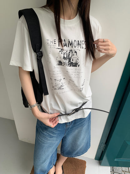 ヴィンテージバンドプリントTシャツ