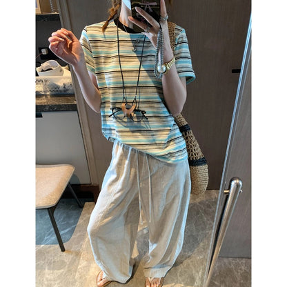 何度でも着たくなる。マルチボーダーTシャツ