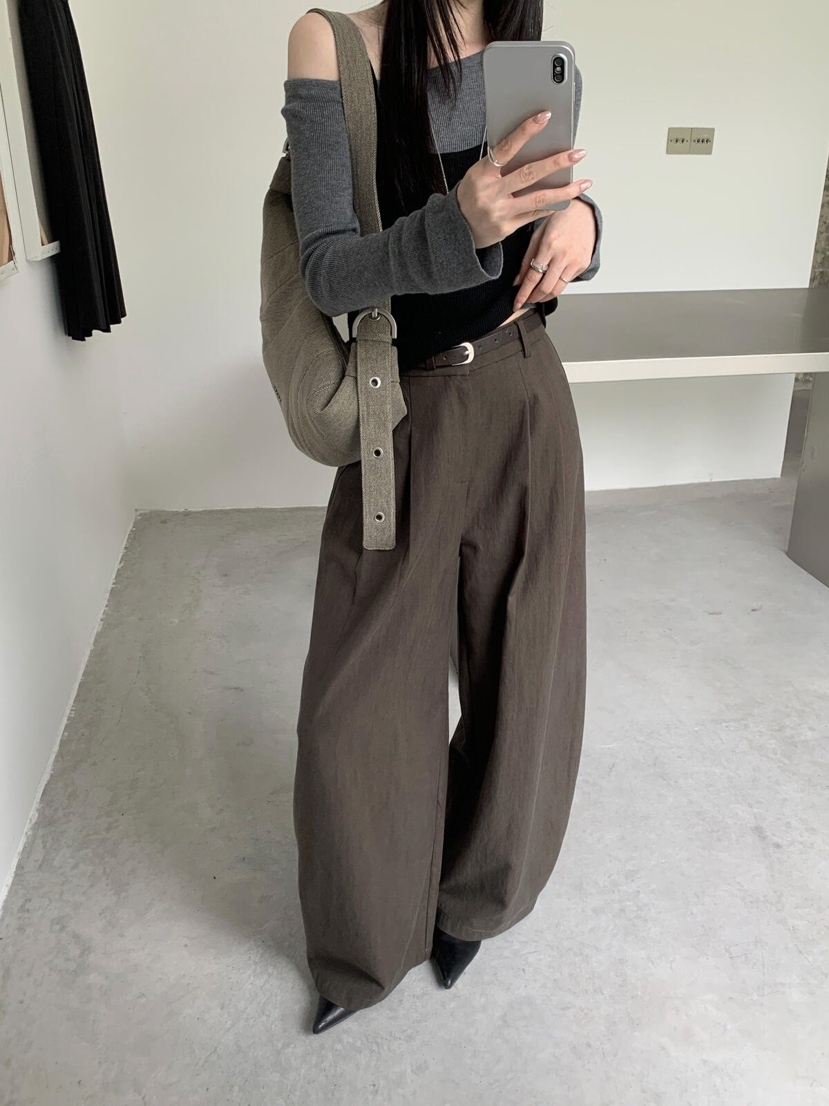 バルーンシルエット ワイドパンツ｜テンセルコットン・5色