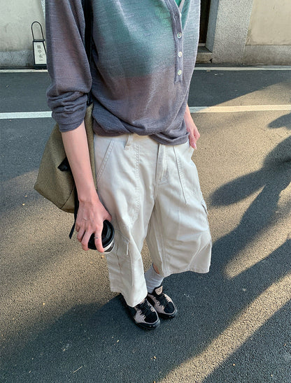 涼やかに、はく。カーゴクロップドパンツ