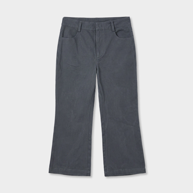ハイウエストストレッチフレアパンツ｜7分丈・脱け感シルエット