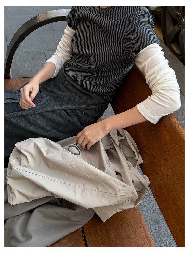 ベビーコットンクルーネックTシャツ｜正肩・スリムシルエット