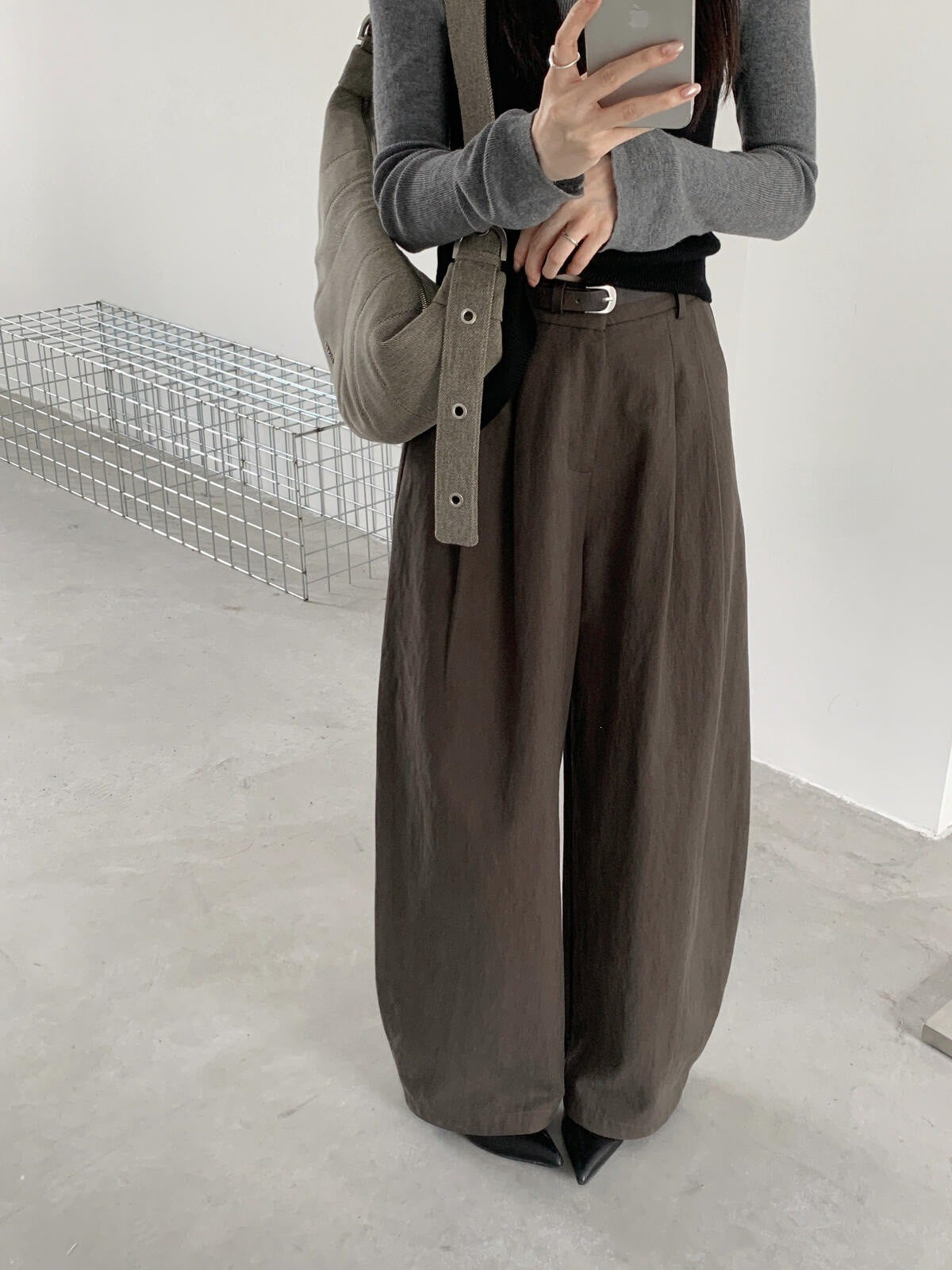 バルーンシルエット ワイドパンツ｜テンセルコットン・5色