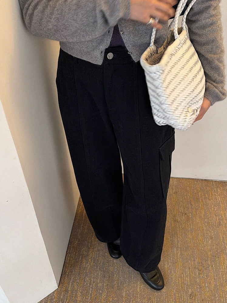 コットン100% カーゴワイドパンツ｜ドローコード付き 2WAY 大容量ポケット