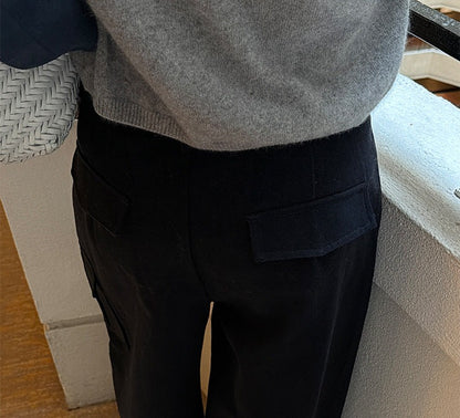 コットン100% カーゴワイドパンツ｜ドローコード付き 2WAY 大容量ポケット